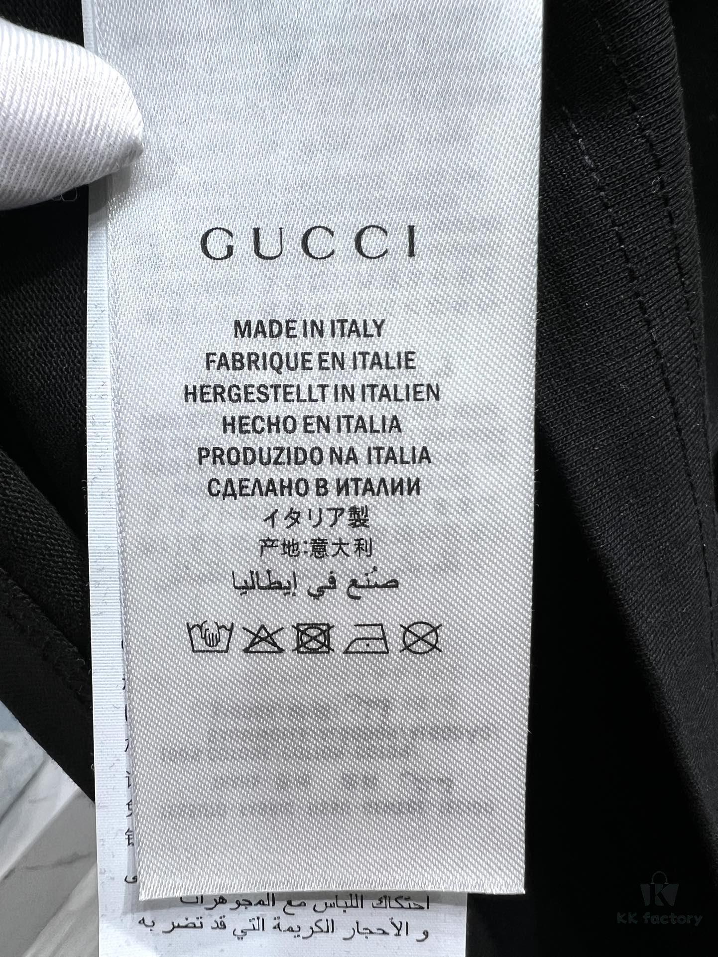 Gucci Web Letter Print Short Sleeve T-Shirt