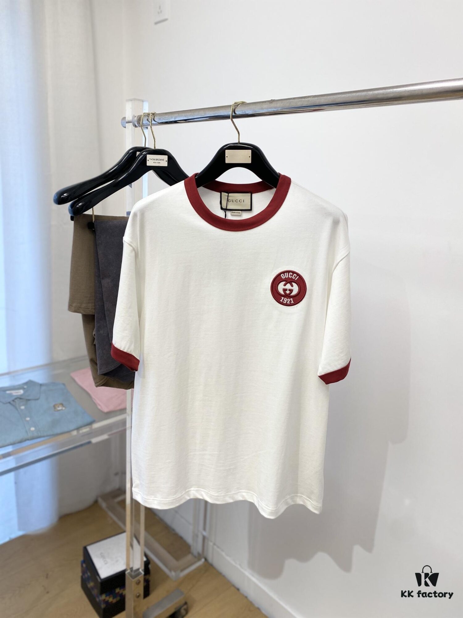 Gucci 2025 Latest Short-Sleeve T-Shirt, Stylish and Handsome with Exquisite Embroidered Logo on Chest, Simple and Versatile Design