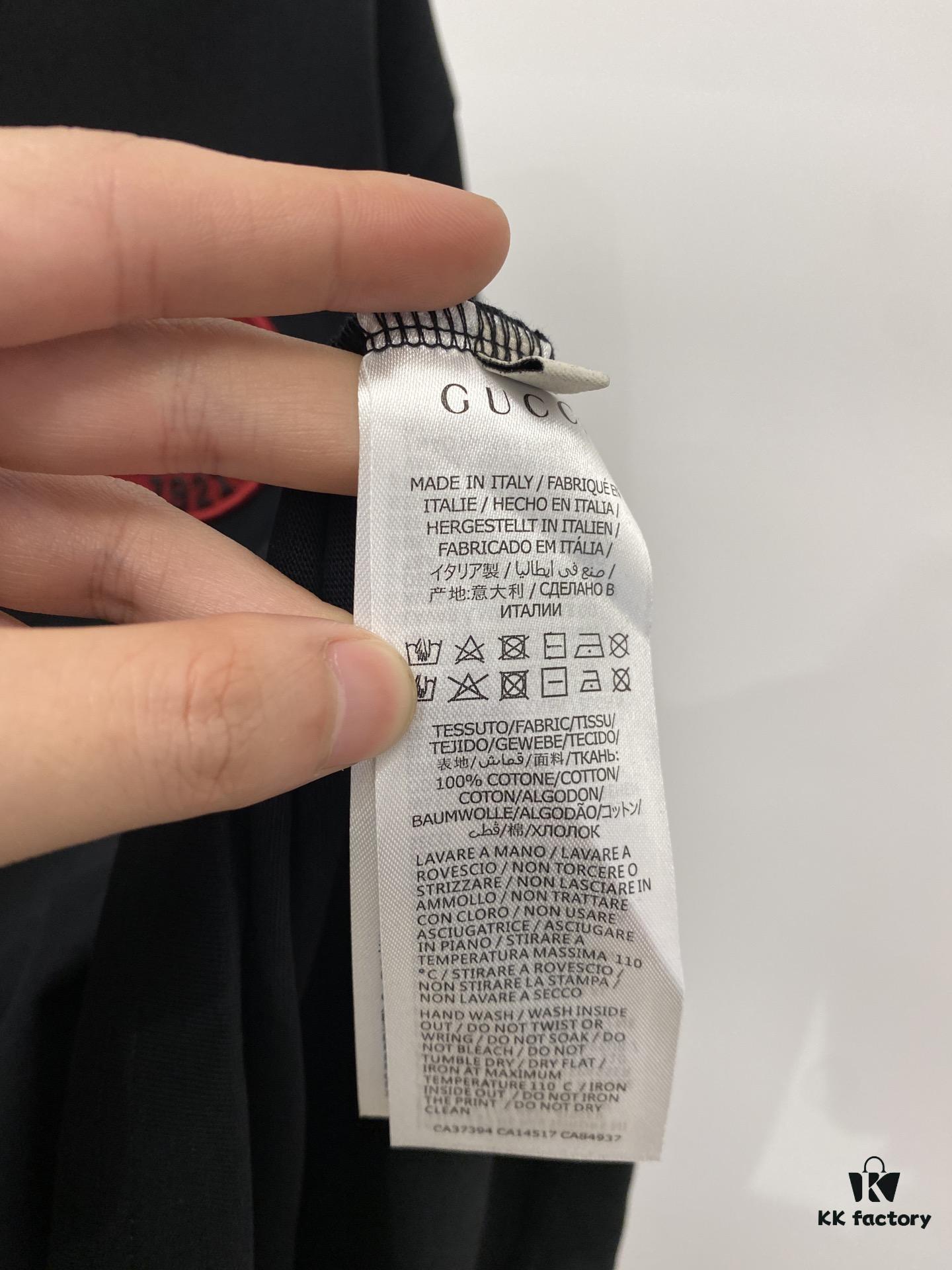 Gucci, 2025 Latest Short-Sleeve T-Shirt, Stylish and Handsome with Exquisite Embroidered Logo on Chest, Simple and Versatile Design