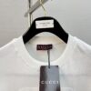 GUCC 25SS Spring/Summer T-Shirt! Black and White Printed Crew Neck Short Sleeve Tee!