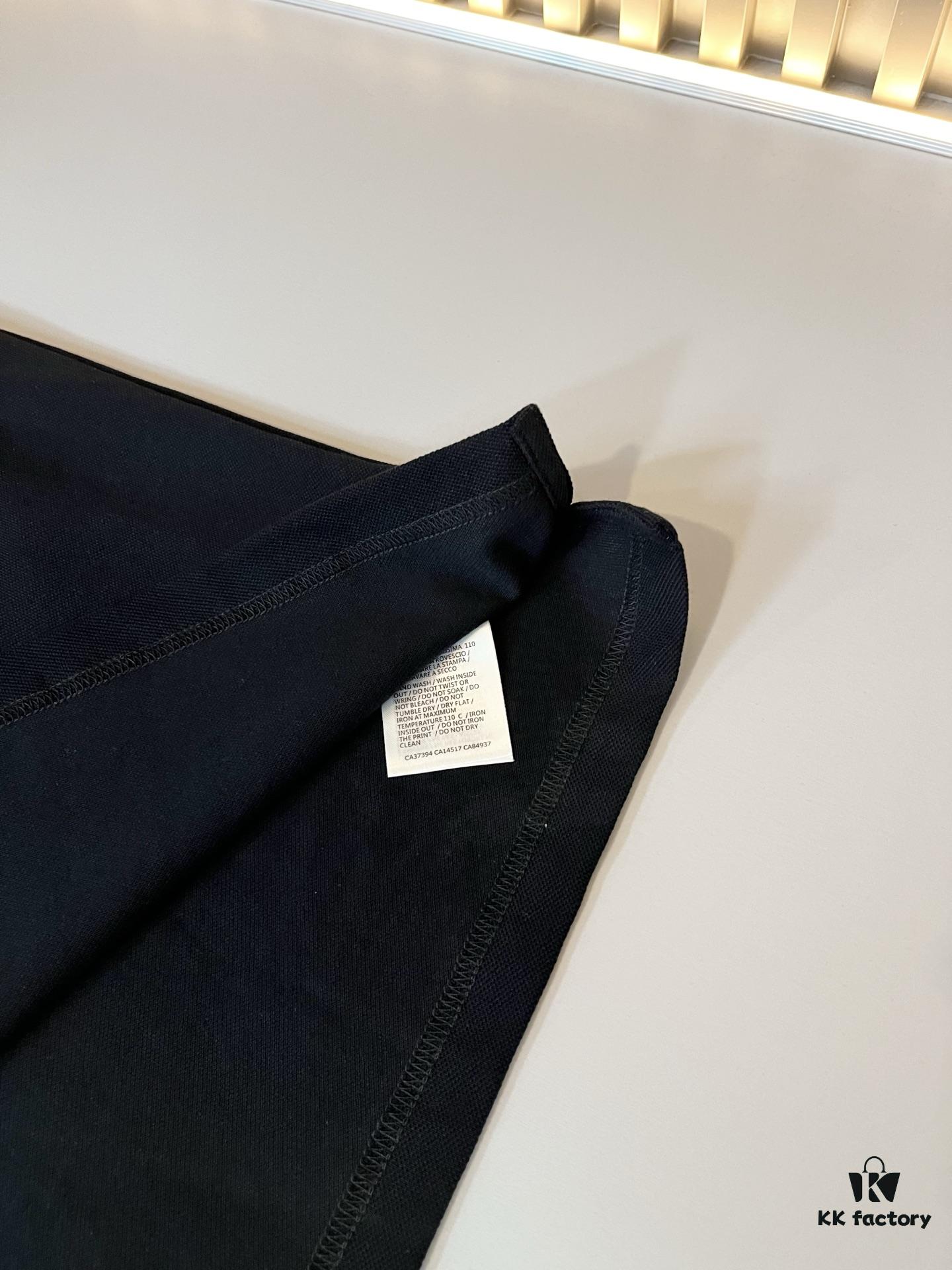 GUC*I GUJIA 2025 Spring/Summer New Short-Sleeve Polo Shirt, Breathable Premium Imported Piqué Cotton Fabric, Logo-Embellished Collar, Trendy and Youthful Unisex Design