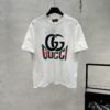 GUCCI Streetwear 25S New Round Neck T-Shirt, Unisex Design – Essential for Trendsetters! Featuring Custom Brand Graphic Heat Transfer on Chest, Classic Colorways with Stylish Appeal, Youthful and Vibrant Overall Look. Crafted from 260g High-Quality Cotton for Exceptional Comfort and Soft, Premium Touch. Complete with Triple Labels. Colors: Black, White. European Size: S–XL (Recommended Size M for Height 175cm / Weight 70kg)