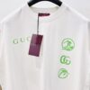 Gucci 2025FW Spring-Summer Oversized Cotton Knit T-Shirt with Gucci Logo Print and Surfer Graphic, Heavyweight Short-Sleeve Tee