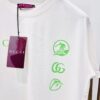 Gucci 2025FW Spring-Summer Oversized Cotton Knit T-Shirt with Gucci Logo Print and Surfer Graphic, Heavyweight Short-Sleeve Tee