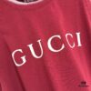 GUCCI 25SS Gucci Printed Cotton Knit T-Shirt Short Sleeve Classic Letter with Spray-Painted Detail on Collar and Sleeves