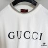 GUCCI 25SS Gucci Printed Cotton Knit T-Shirt Short Sleeve Classic Letter with Spray Paint Decoration on Collar and Sleeves