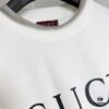 GUCCI 25SS Gucci Printed Cotton Knit T-Shirt Short Sleeve Classic Letter with Spray Paint Decoration on Collar and Sleeves