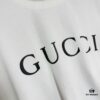 GUCCI 25SS Gucci Printed Cotton Knit T-Shirt Short Sleeve Classic Letter with Spray Paint Decoration on Collar and Sleeves