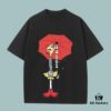 GUCCI 2025 Fall Spring/Summer Collection Duck with Umbrella Short Sleeve T-Shirt Premium Quality, Custom-Woven 270G 32-Thread Double-Yarn Pure Cotton Fabric, Loose Fit Unisex Design