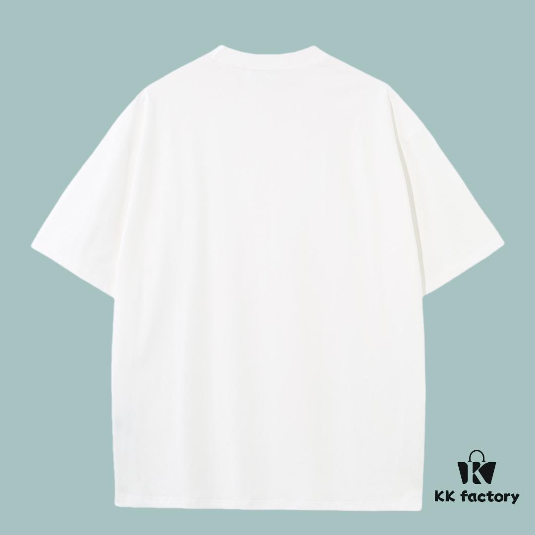 GUCCI 2025 Fall Spring-Summer Collection Duck with Umbrella Short Sleeve T-Shirt Premium Quality Specialty Woven 270G 32-Count Double-Yarn Pure Cotton Fabric Relaxed Fit Unisex