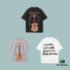 GUCCI 2025 Fall Spring/Summer Collection Guitar 🎸 Short Sleeve T-Shirt Premium Quality Custom Woven 270G 32-Count Double-Yarn Pure Cotton Fabric Relaxed Unisex Fit