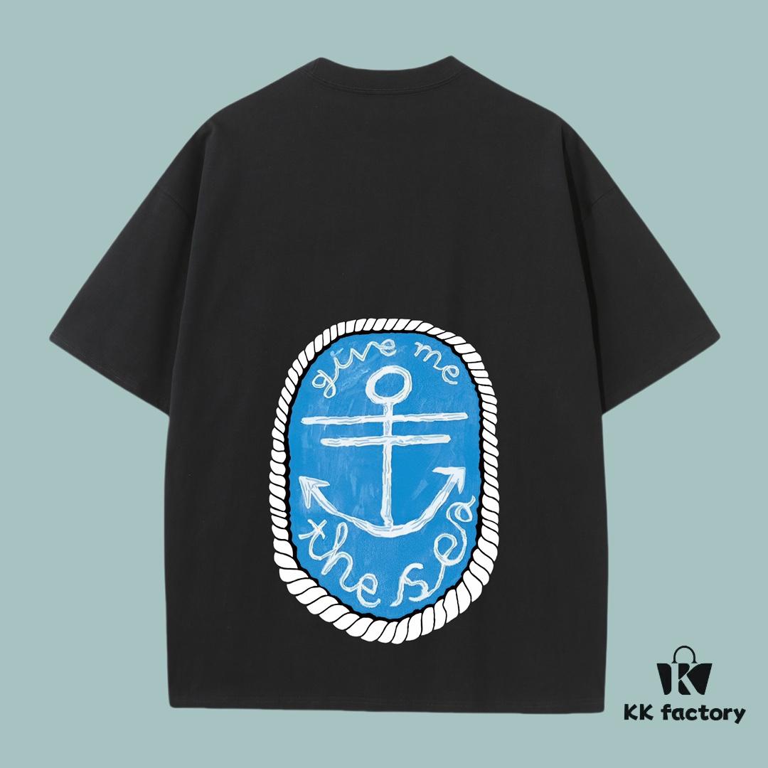 GUCCI 2025 Fall Spring/Summer Collection Puppy Graphic Short Sleeve T-Shirt - Premium Quality 270G 32-Single Double-Yarn Cotton Fabric, Relaxed Unisex Fit