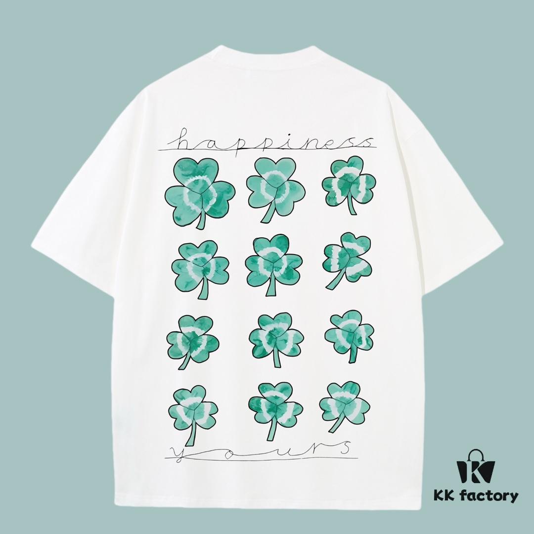 GUCCI 2025 Fall Spring/Summer Collection Clover Short-Sleeve T-Shirt Premium Quality