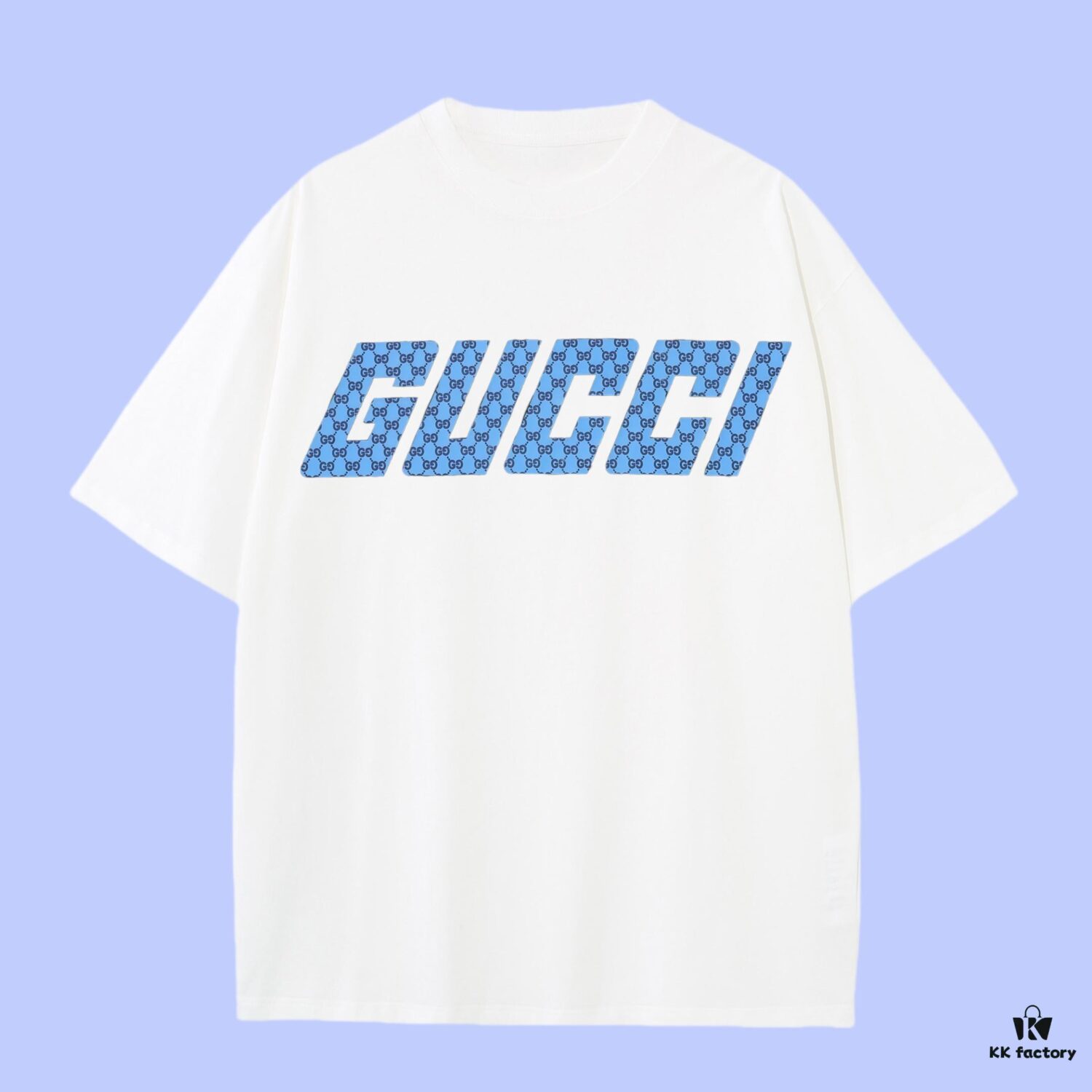 GUCCI 2025 Fall Spring/Summer Collection Snake Pattern Logo Short Sleeve T-Shirt, Premium 270G 32s Double-Yarn Pure Cotton Fabric, Relaxed Fit Unisex Design