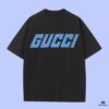 High-End Quality GUCCI 2025 Fall Spring/Summer Collection Snake Pattern Logo Short-Sleeve T-Shirt, Premium 270G 32-Ne 100% Cotton Double-Yarn Fabric, Relaxed Fit Unisex Design