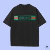 High-End Quality GUCCI 2025 Fall Spring/Summer Collection Logo Short-Sleeve T-Shirt, Premium 270G 32-Count Double-Yarn Cotton Fabric, Distinct from Regular Printed Tees, Relaxed Unisex Fit