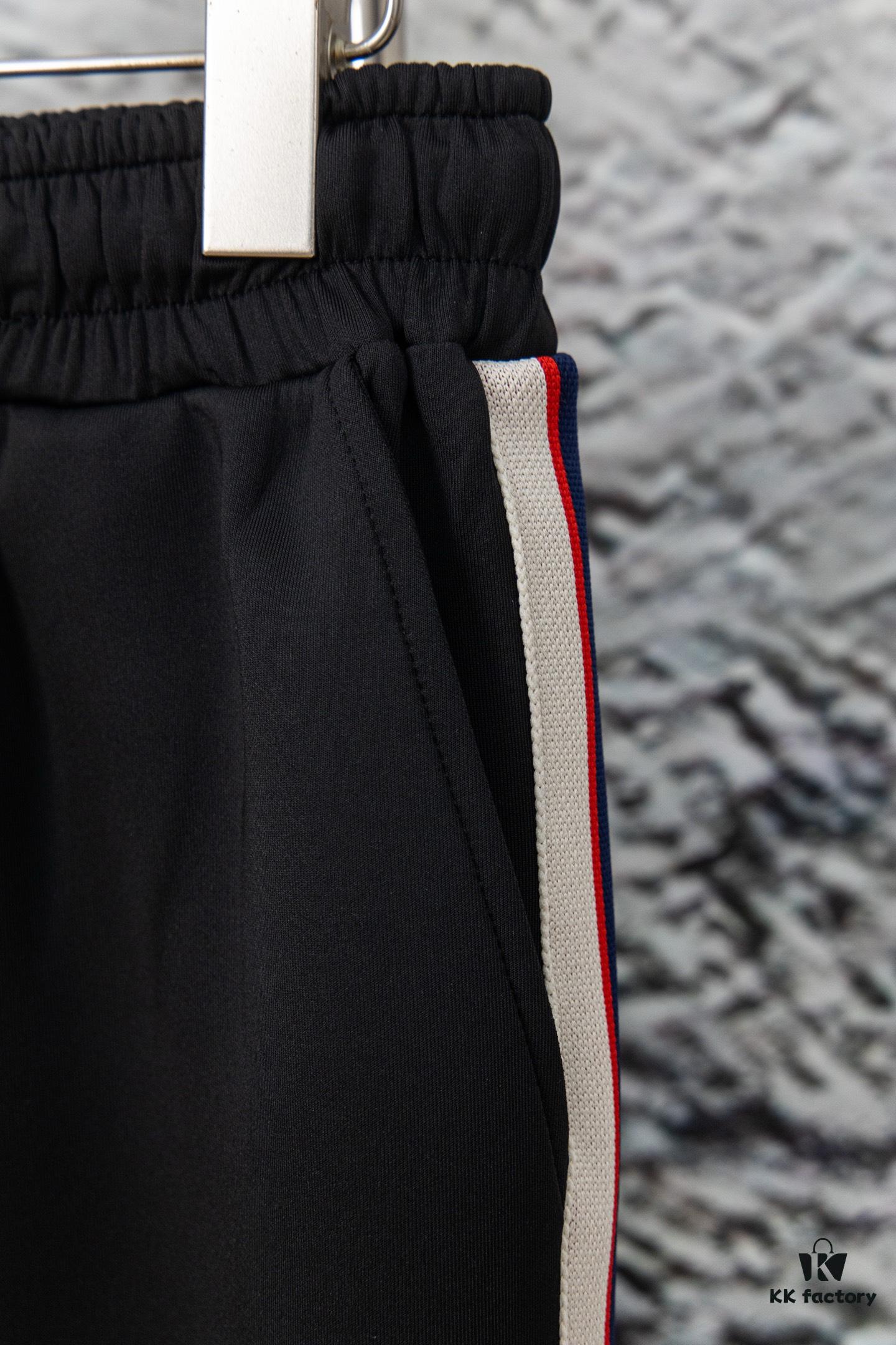 Gucci Y101 Evergreen Classic Webbing Wide-Leg Straight Trousers Unisex Fashion Pants