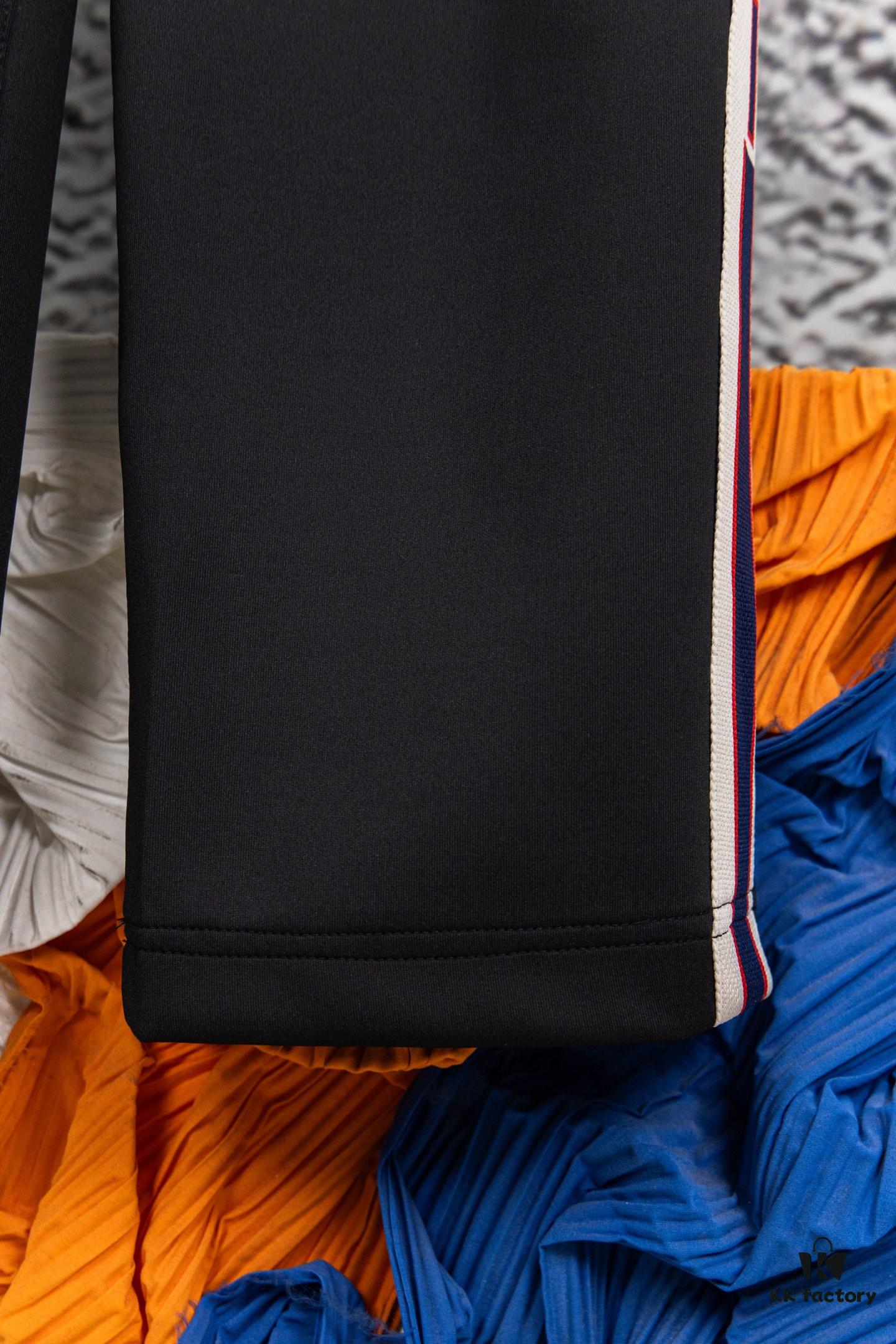 Gucci Y101 Evergreen Classic Webbing Wide-Leg Straight Trousers Unisex Fashion Pants