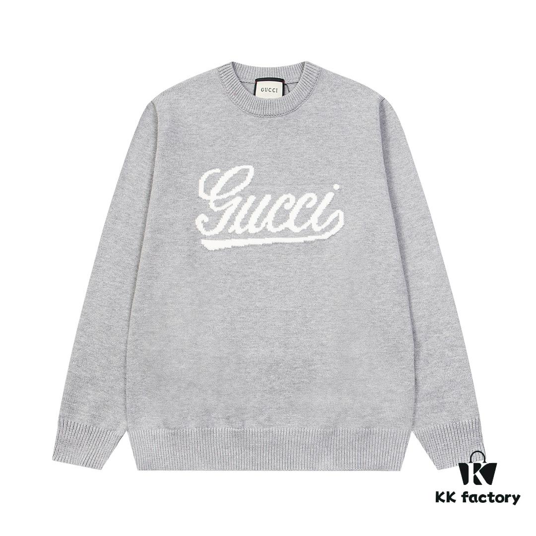 24FW SS24 Bestselling GUCCI Crew Neck Jacquard Knitwear - High-Density Wool Blend, Smooth and Soft Fabric, Unisex Design, Premium Quality, Perfect Fit