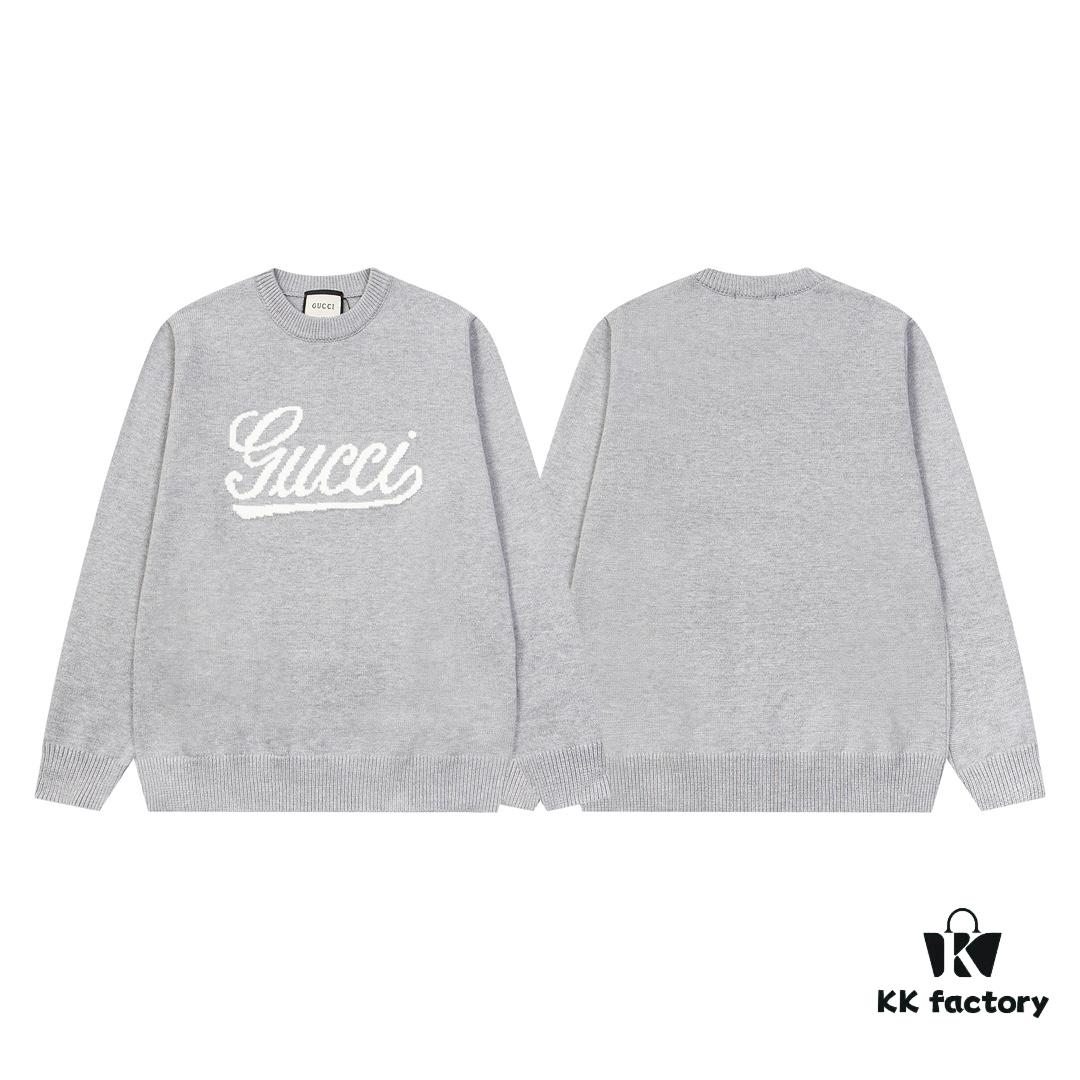 24FW SS24 Bestselling GUCCI Crew Neck Jacquard Knitwear - High-Density Wool Blend, Smooth and Soft Fabric, Unisex Design, Premium Quality, Perfect Fit