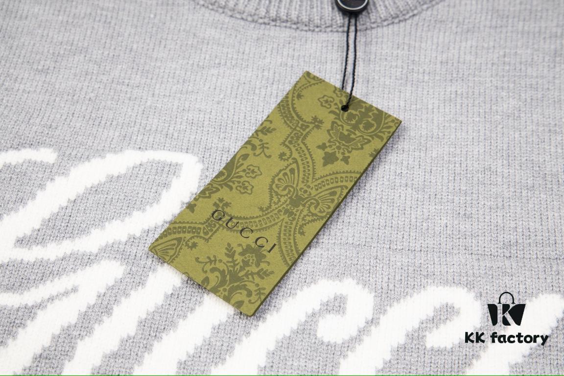 24FW SS24 Bestselling GUCCI Crew Neck Jacquard Knitwear - High-Density Wool Blend, Smooth and Soft Fabric, Unisex Design, Premium Quality, Perfect Fit