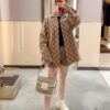 Gucci GUCCI 24FW Double G Jacquard Lapel Long-Sleeve Shirt Jacket