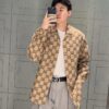 Gucci GUCCI 24FW Double G Jacquard Lapel Long-Sleeve Shirt Jacket