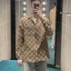 Gucci GUCCI 24FW Double G Jacquard Lapel Long-Sleeve Shirt Jacket