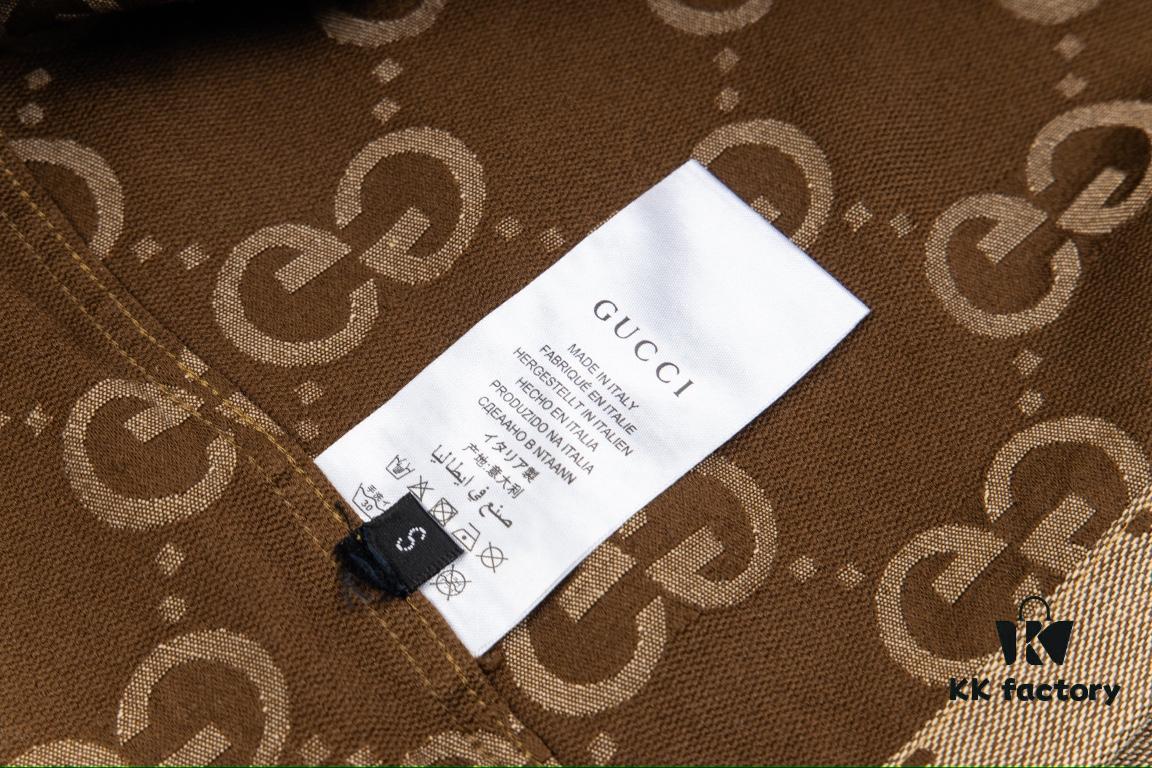 Gucci GUCCI 24FW Double G Jacquard Lapel Long-Sleeve Shirt Jacket