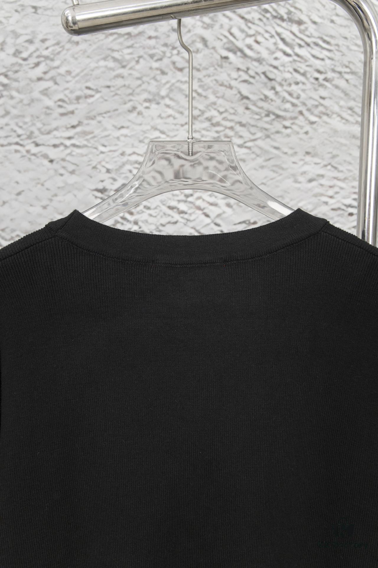 24 Autumn Bestselling GUCCI Black Ribbed Knit Button-Up Cardigan, Unisex High-End Wool Blend, Premium Quality, Smooth and Soft Fabric, Perfect Fit, Fashionable and Stylish Design