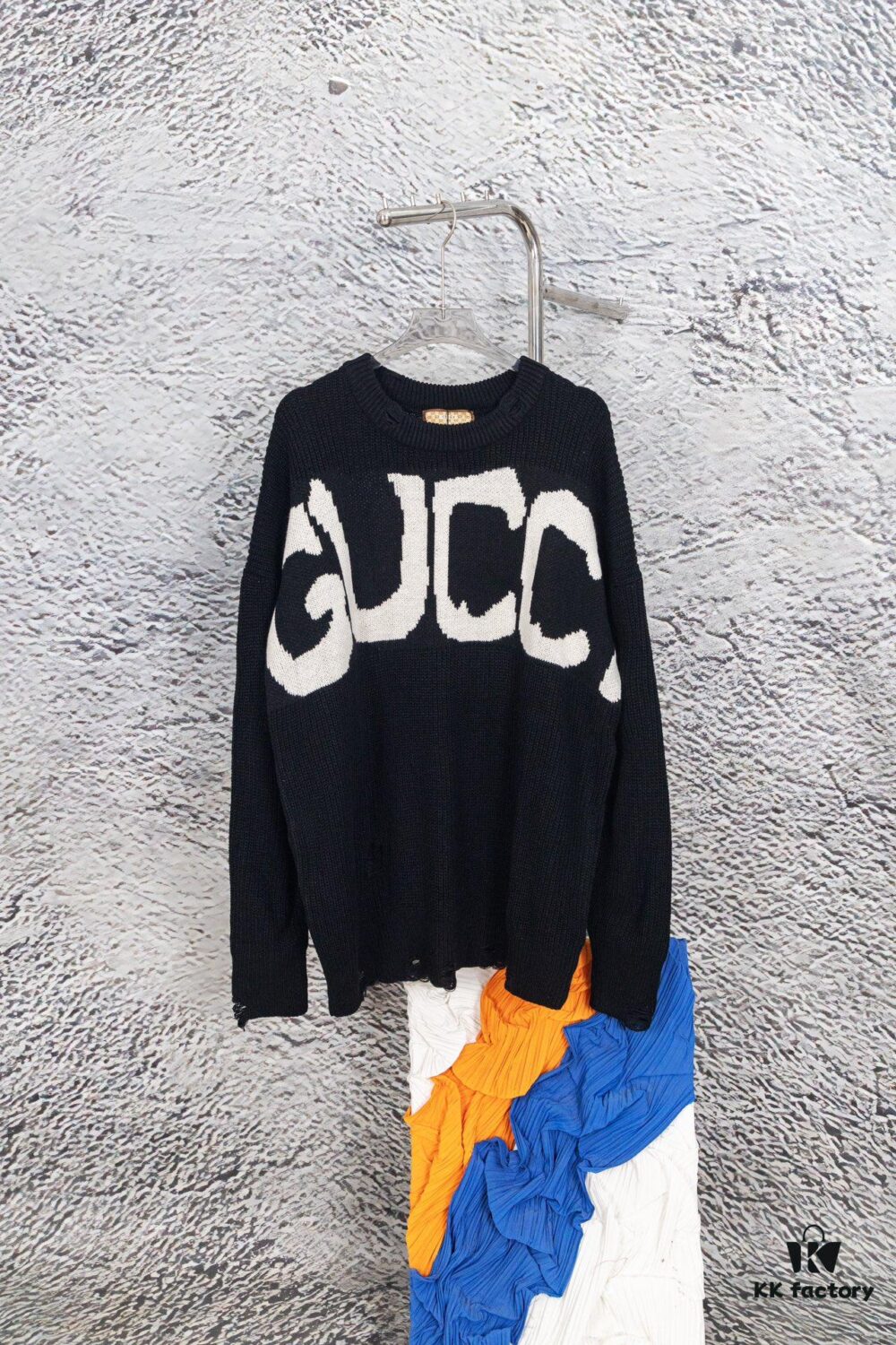 Gucci x Balenciaga Aria Collection Streetwear Style Knitwear with Graffiti Design - 2022 Winter Fashion Trend