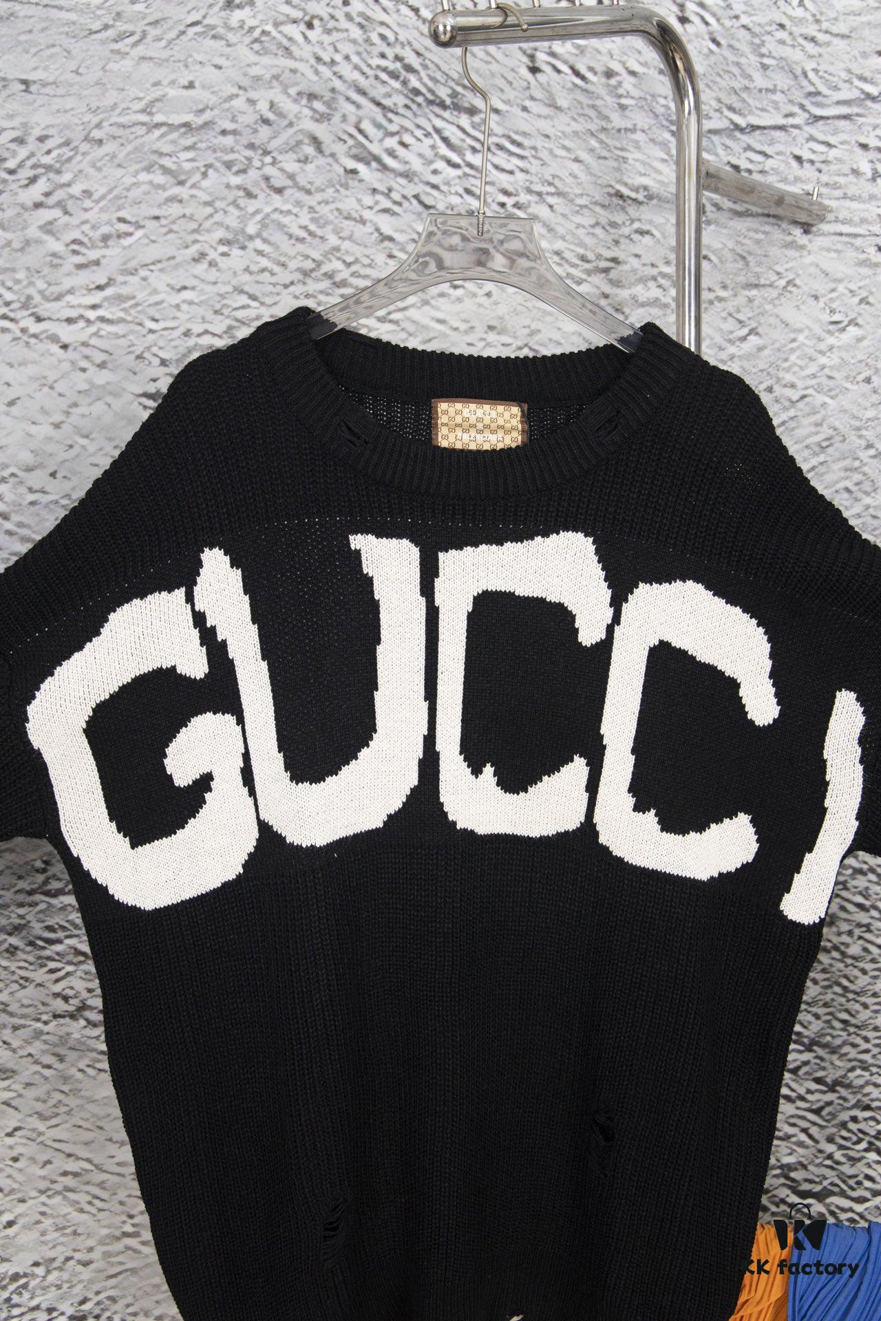 Gucci x Balenciaga Aria Collection Streetwear Style Knitwear with Graffiti Design - 2022 Winter Fashion Trend