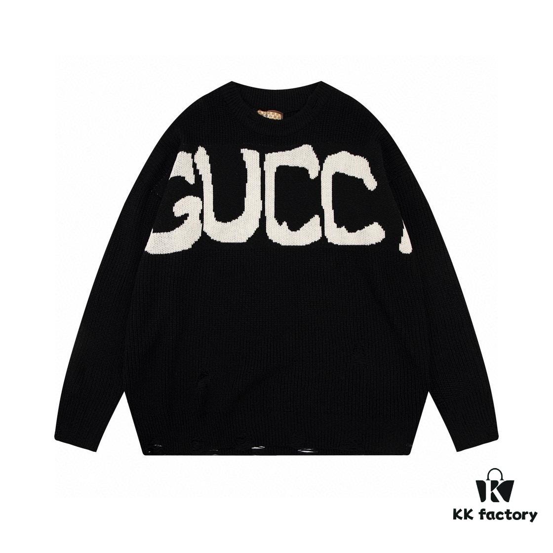 Gucci x Balenciaga Aria Collection Streetwear Style Graffiti Knit Sweater