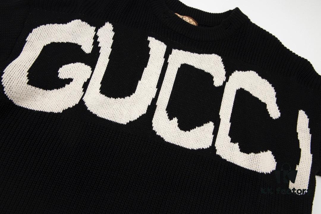 Gucci x Balenciaga Aria Collection Streetwear Style Graffiti Knit Sweater