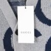 GUCCI Men's and Women's Double G Logo Knit Cardigan Polo Collar Ivory White Wool-Blend High-Quality Craftsmanship