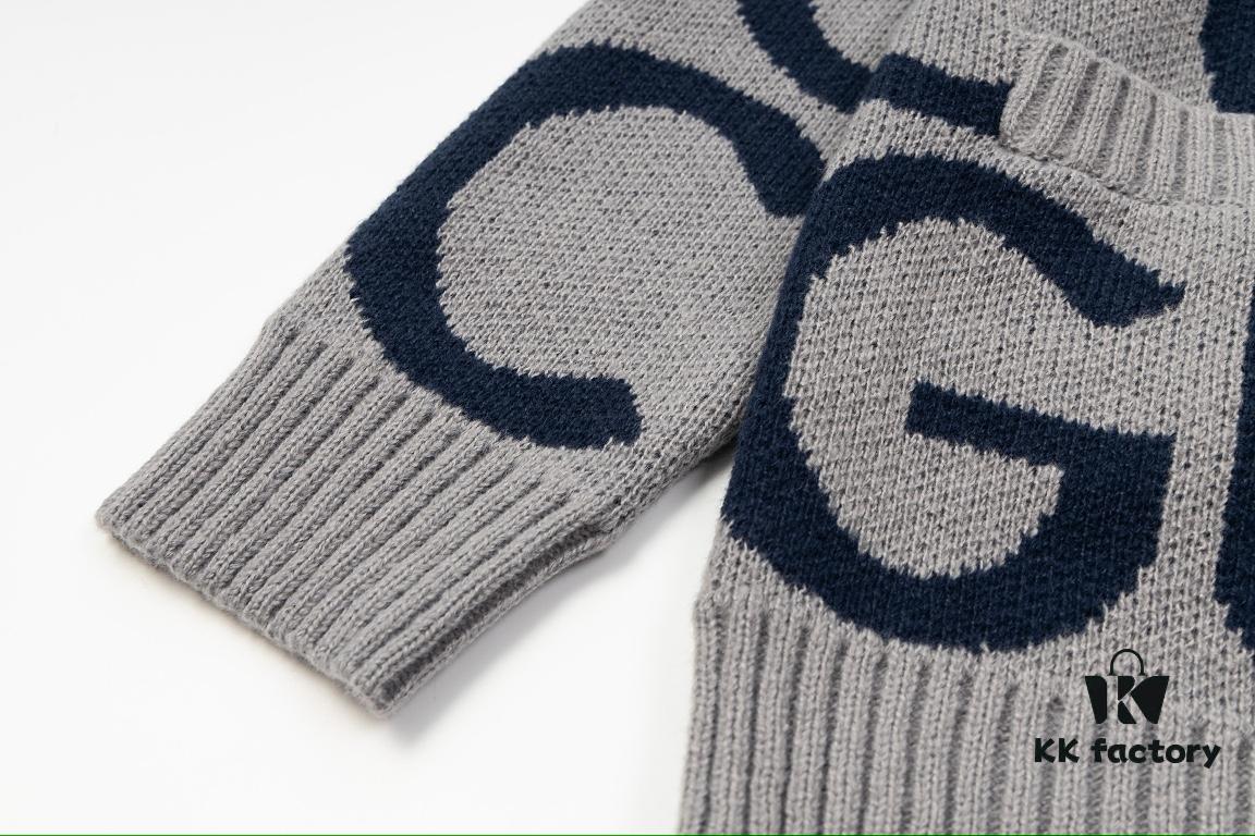 GUCCI Wool-Blend Knit Polo Collar Cardigan with Double G Logo