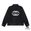 GUCCI Embroidered Denim Jacket Unisex Style Y049