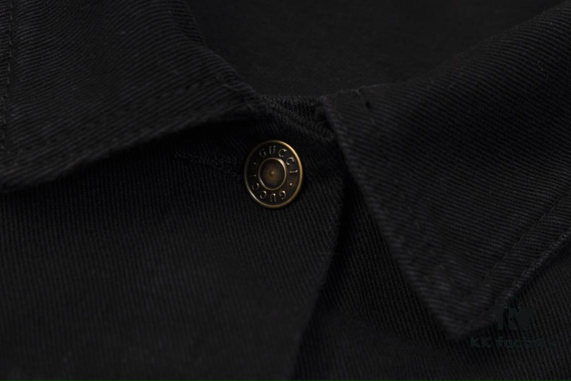 GUCCI Embroidered Denim Jacket Unisex Style Y049