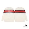 GUCCI Crew Neck Jacquard Knitwear Unisex Sweater High-Density Wool Blend Soft Skin-Friendly Fit