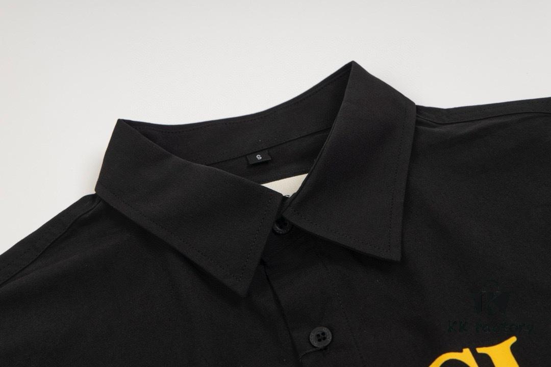 New Gucci Red-Green Double Ring Printed Logo Button-Up Shirt with Plaid Pattern