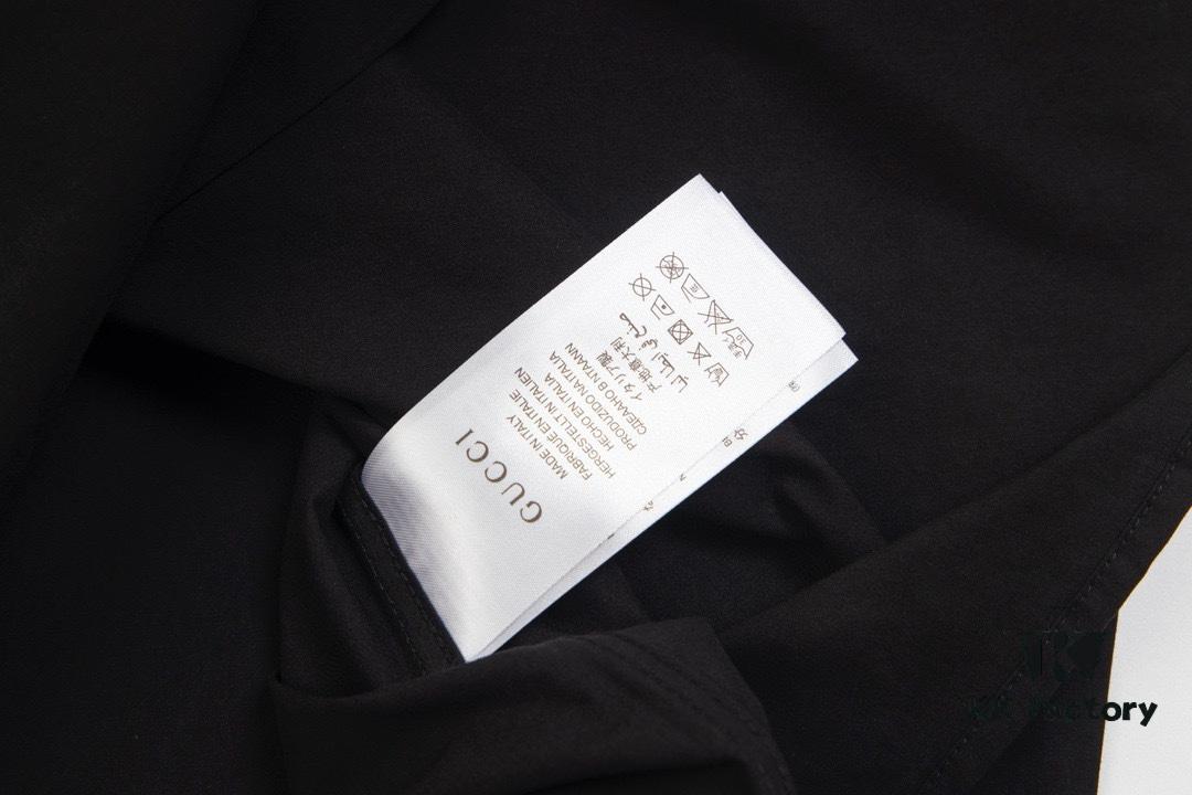 New Gucci Red-Green Double Ring Printed Logo Button-Up Shirt with Plaid Pattern