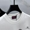 Gucci 2025FW Spring/Summer New Round Neck T-Shirt for Layering or Outerwear, 3D Logo Embossed Slightly Oversized Short-Sleeve Tee Made of 260g Reactive Cotton