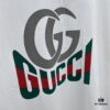 Gucci 2025FW Spring/Summer New Round Neck T-Shirt for Layering or Outerwear, 3D Logo Embossed Slightly Oversized Short-Sleeve Tee Made of 260g Reactive Cotton