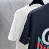 Gucci 2025 FW Spring/Summer New Arrival Round Neck T-Shirt for Layering or Outerwear, 3D Logo Micro-Oversized Short-Sleeve Tee Made of 260g Active Cotton
