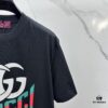 Gucci 2025 FW Spring/Summer New Arrival Round Neck T-Shirt for Layering or Outerwear, 3D Logo Micro-Oversized Short-Sleeve Tee Made of 260g Active Cotton