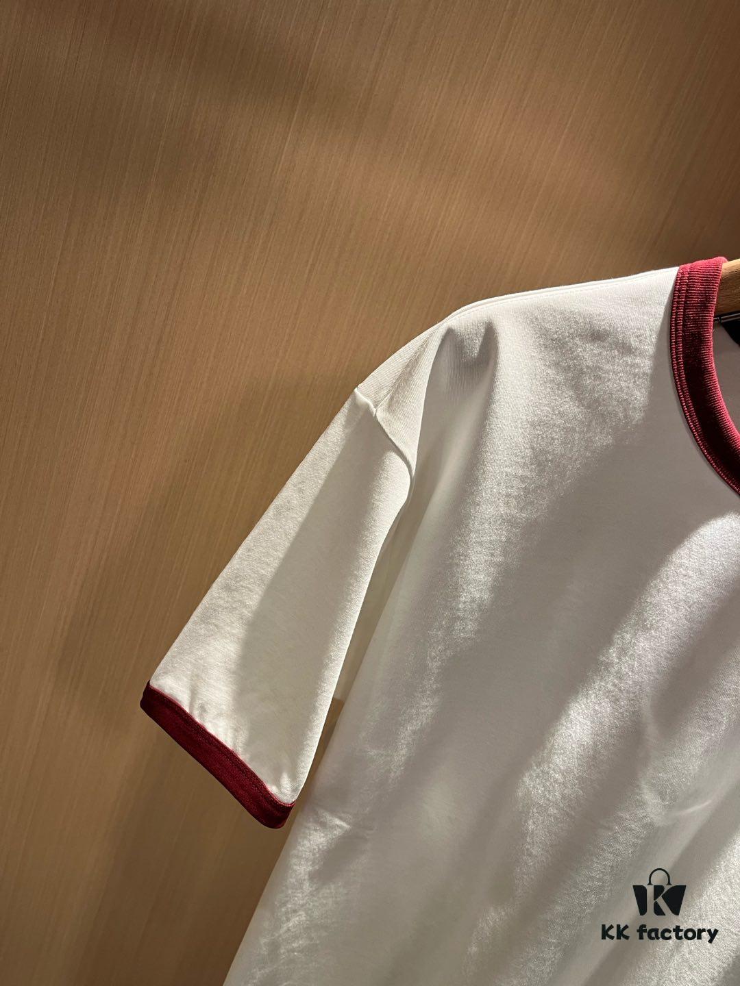 Gucc* Gu Family 2025 Spring/Summer New Unisex Couple's Casual Loose Cotton Crew Neck Short Sleeve T-Shirt