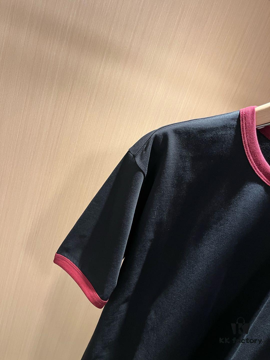 Gucc* 2025 Spring/Summer New Unisex Couple Casual Loose Cotton Round Neck Short Sleeve T-Shirt