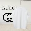 Gucci Vintage Double G Embroidered Pocket Short Sleeve T-Shirt Classic Unisex Casual Cotton Top