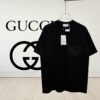 Gucci Logo Embroidered Patch Pocket Sleeveless T-Shirt Classic Stylish Youthful Cotton Top Unisex