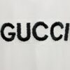 High-End Gucci Round Neck Short Sleeve T-Shirt with Front and Back Embroidered Logo, Premium 280g Double-Yarn Combed Cotton, Pre-Shrunk Washed Fabric, Unisex Fit, Official Website Detailing, Three Labels Complete